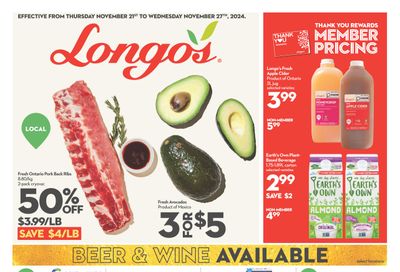 Longo's Flyer November 21 to 27