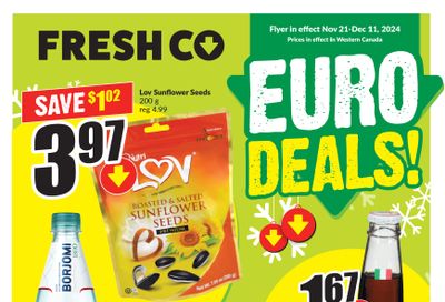 FreshCo (West) Euro Deals Flyer November 21 to December 11