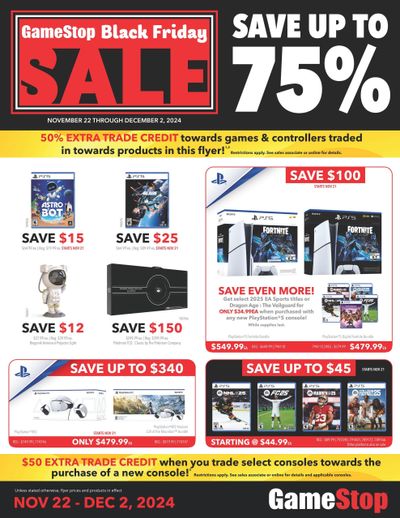 GameStop Flyer November 22 to December 2