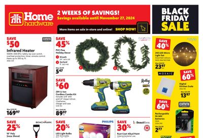 Home Hardware (Atlantic) Flyer November 21 to 27