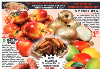 Battaglia's Marketplace Flyer November 20 to 26