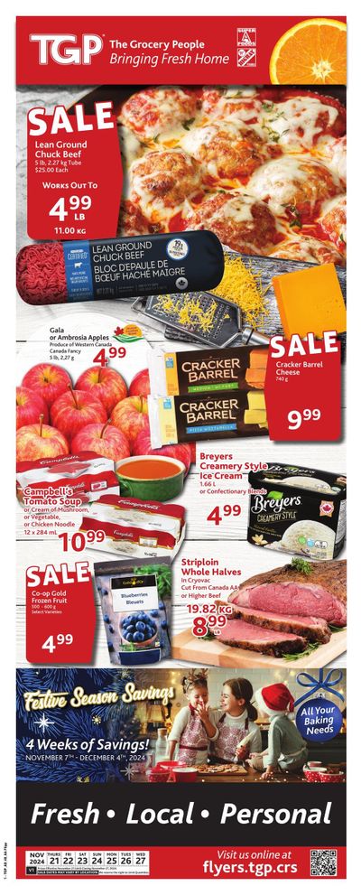 TGP The Grocery People Flyer November 21 to 27