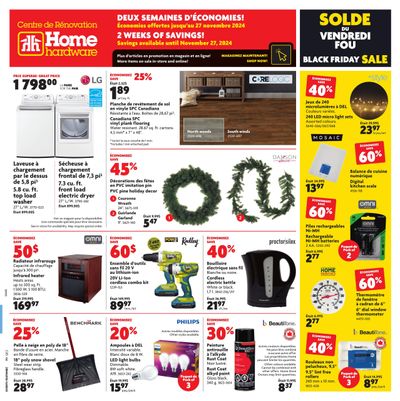 Home Hardware Building Centre (QC) Flyer November 21 to 27