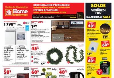 Home Hardware Building Centre (QC) Flyer November 21 to 27