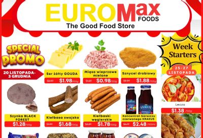 EuroMax Foods Bi-Weekly Flyer November 20 to December 3