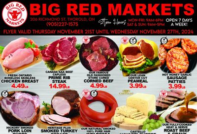 Big Red Markets Flyer November 21 to 27