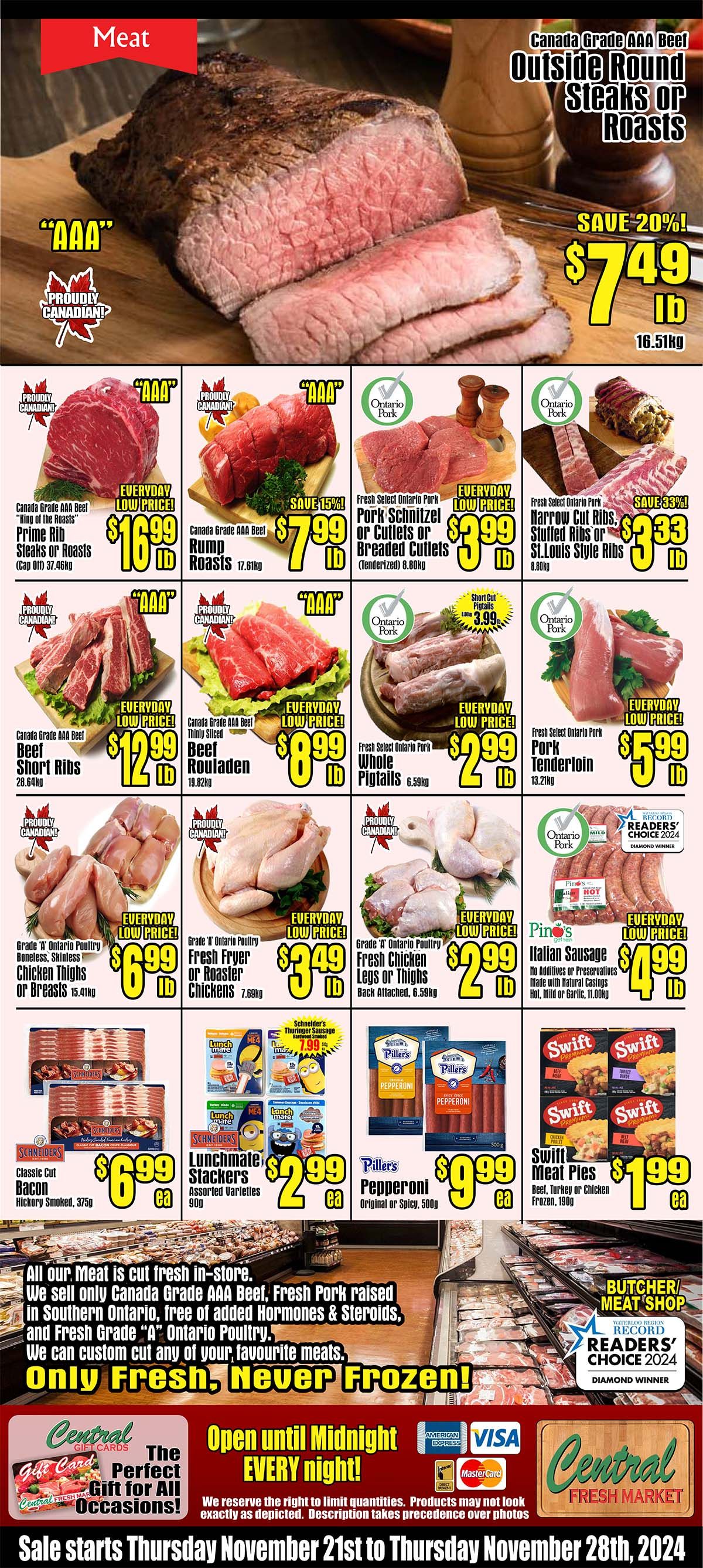 Central Fresh Market Flyer November 21 to 28