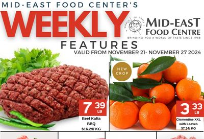 Mid-East Food Centre Flyer November 21 to 27