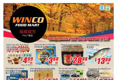 WinCo Food Mart (HWY 7) Flyer November 21 to 27