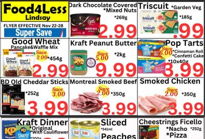 Food 4 Less (Lindsay) Flyer November 22 to 28