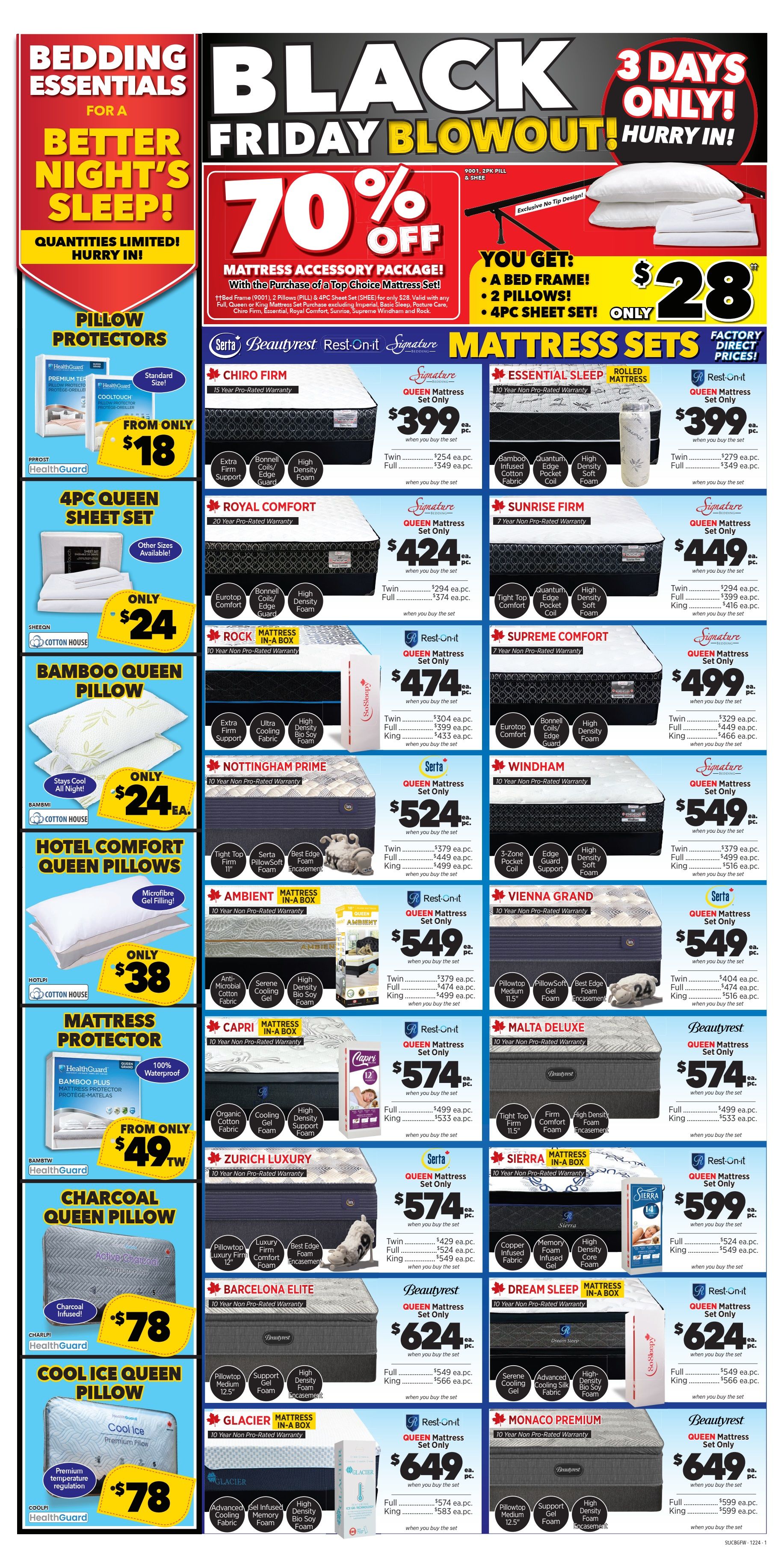 Surplus Furniture & Mattress Warehouse (St. John's, Corner Brook, Grand Falls Windsor) Flyer November 25 to December 1