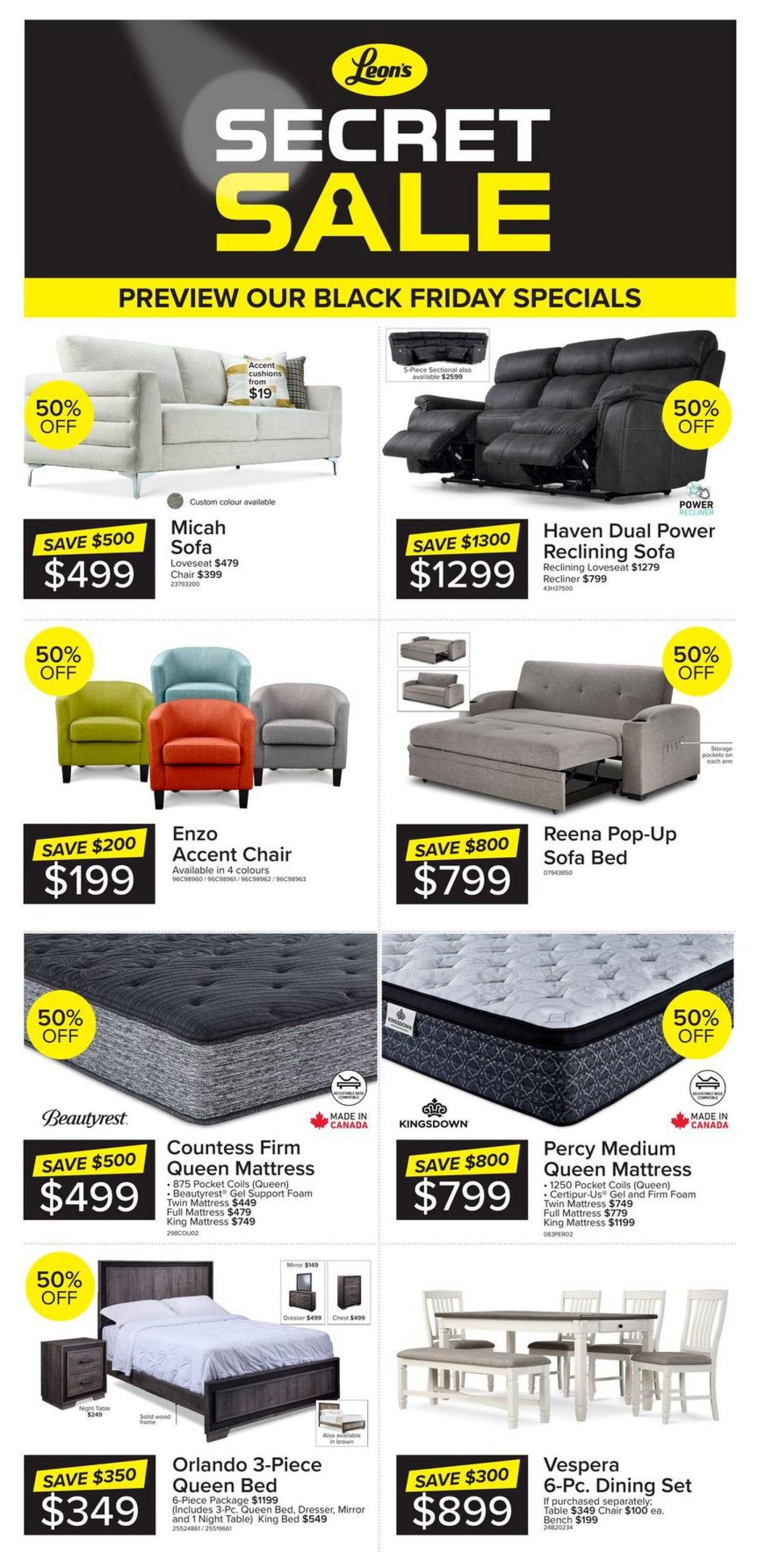 Leon's One-Day Sale Flyer November 28