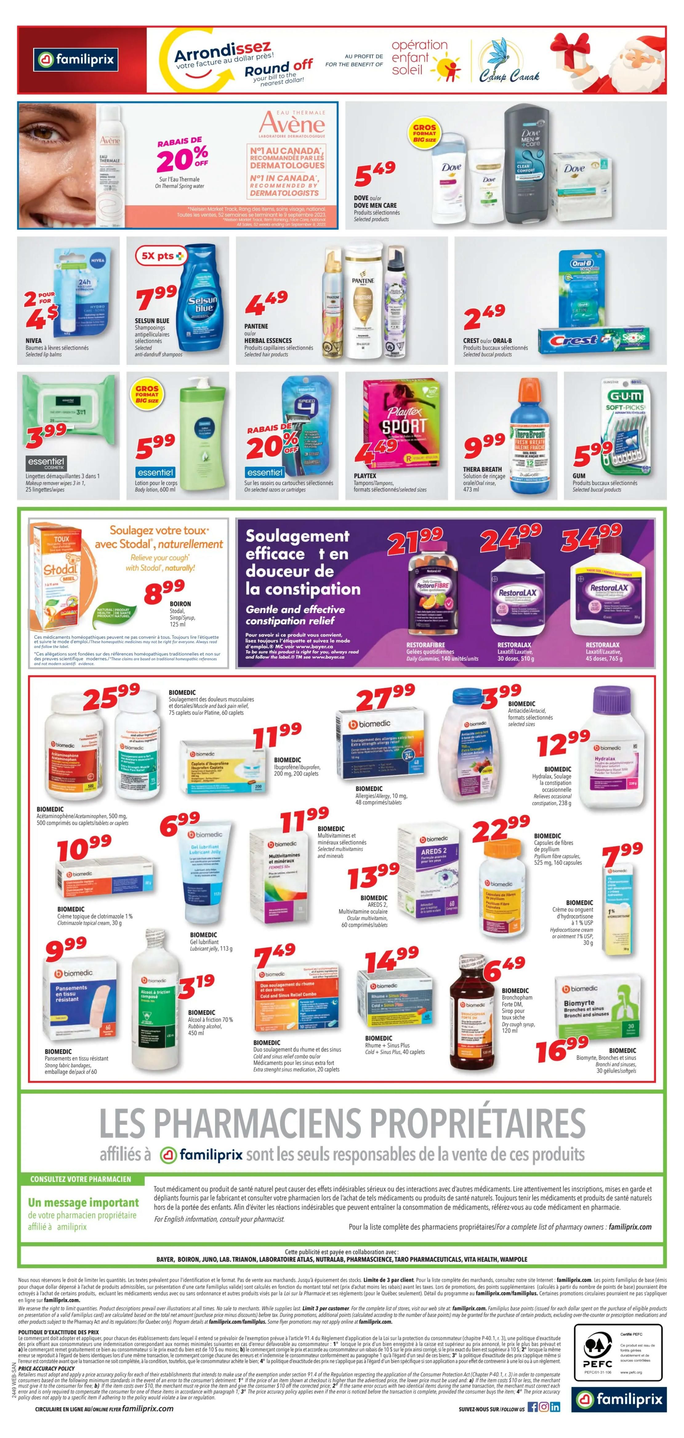 Familiprix Sante Flyer November 28 to December 4