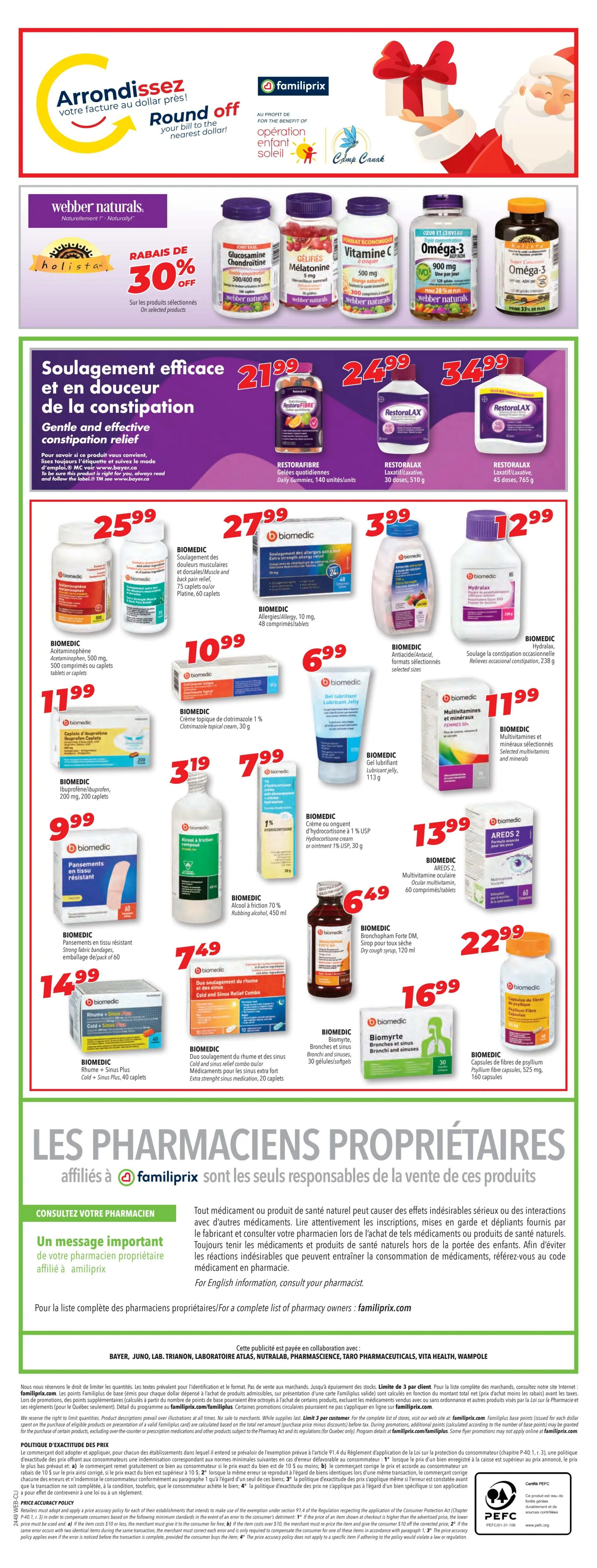 Familiprix Clinique Flyer November 28 to December 4