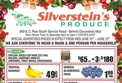 Silverstein's Produce Flyer June 10 to 13