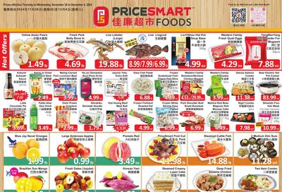 PriceSmart Foods Flyer November 28 to December 4
