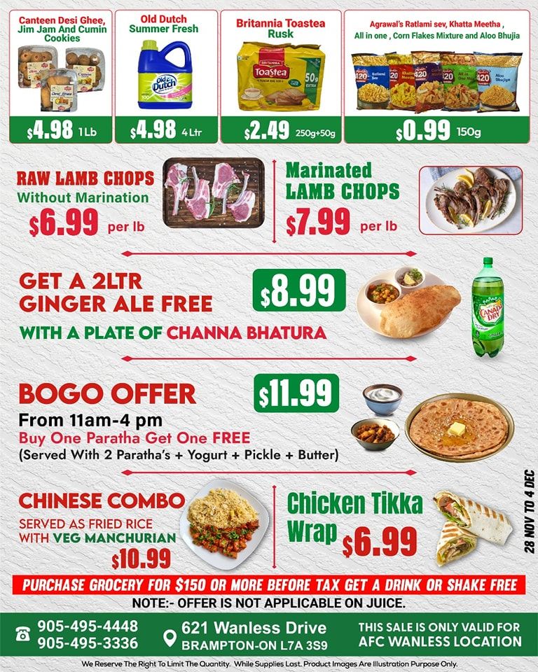 Asian Food Centre (Wanless Dr.) Flyer November 28 to December 4