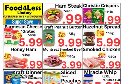 Food 4 Less (Lindsay) Flyer November 29 to December 5