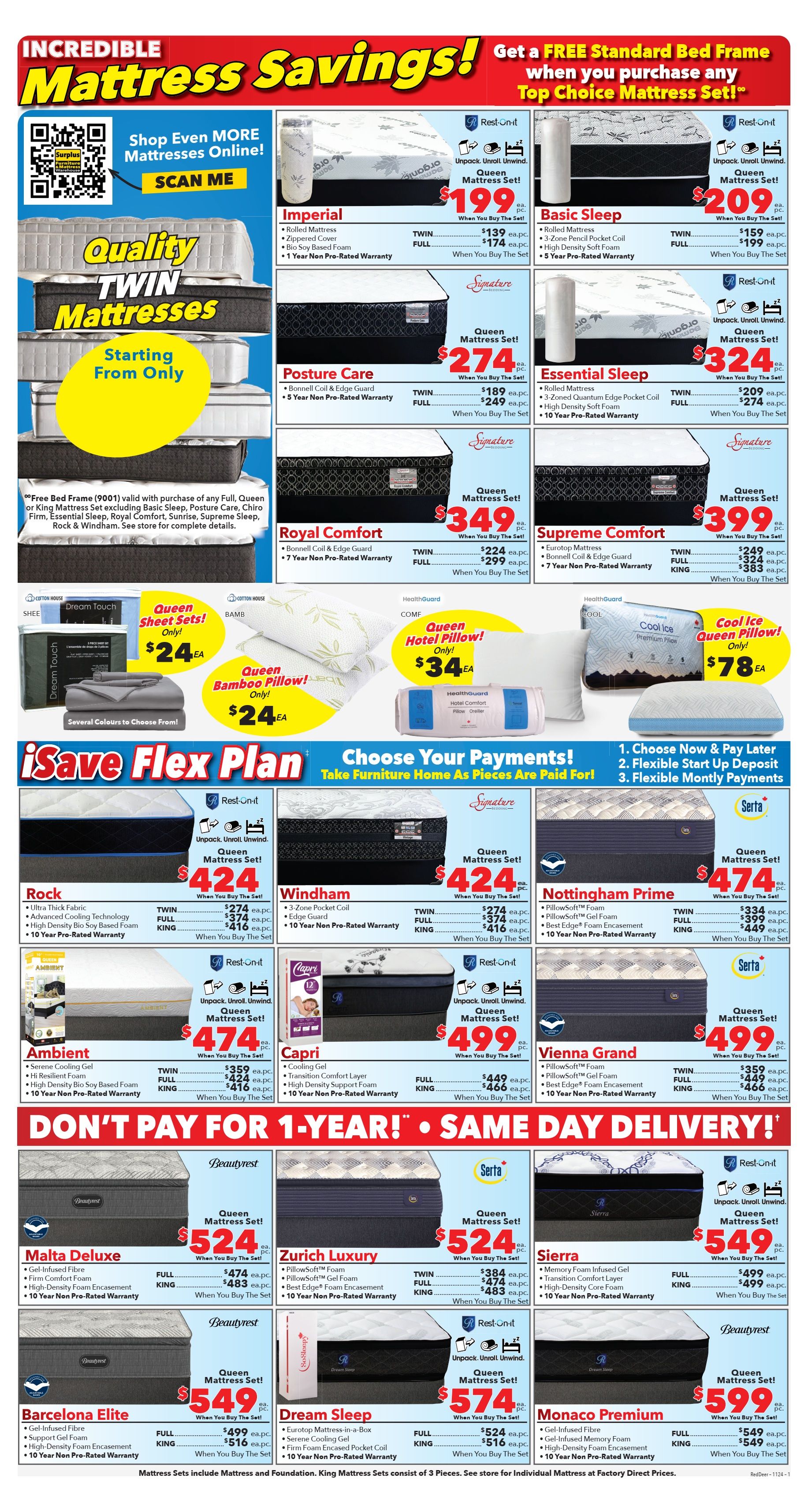 Surplus Furniture & Mattress Warehouse (Red Deer) Flyer December 2 to 15
