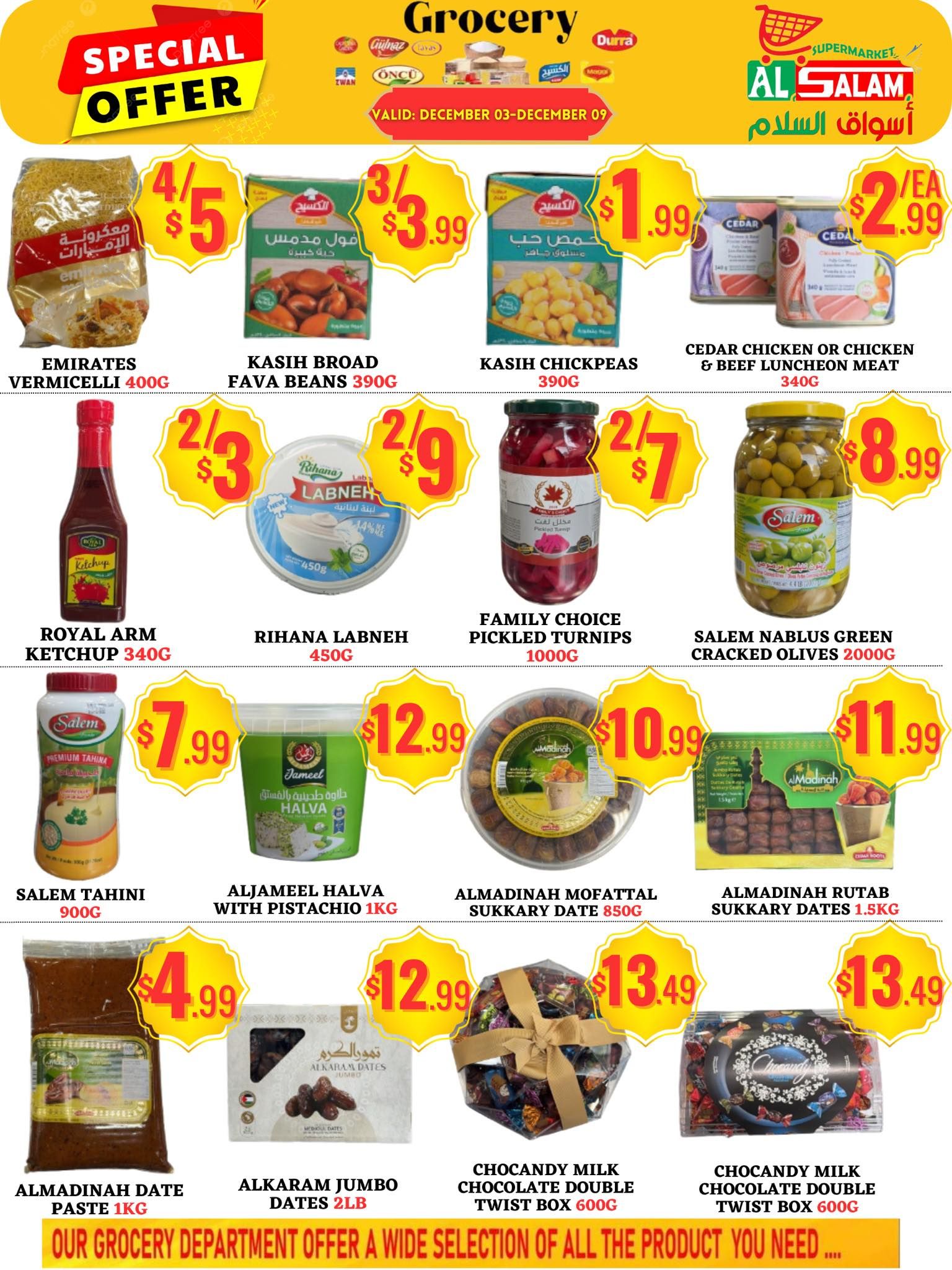 Al-Salam Supermarket Flyer December 3 to 9