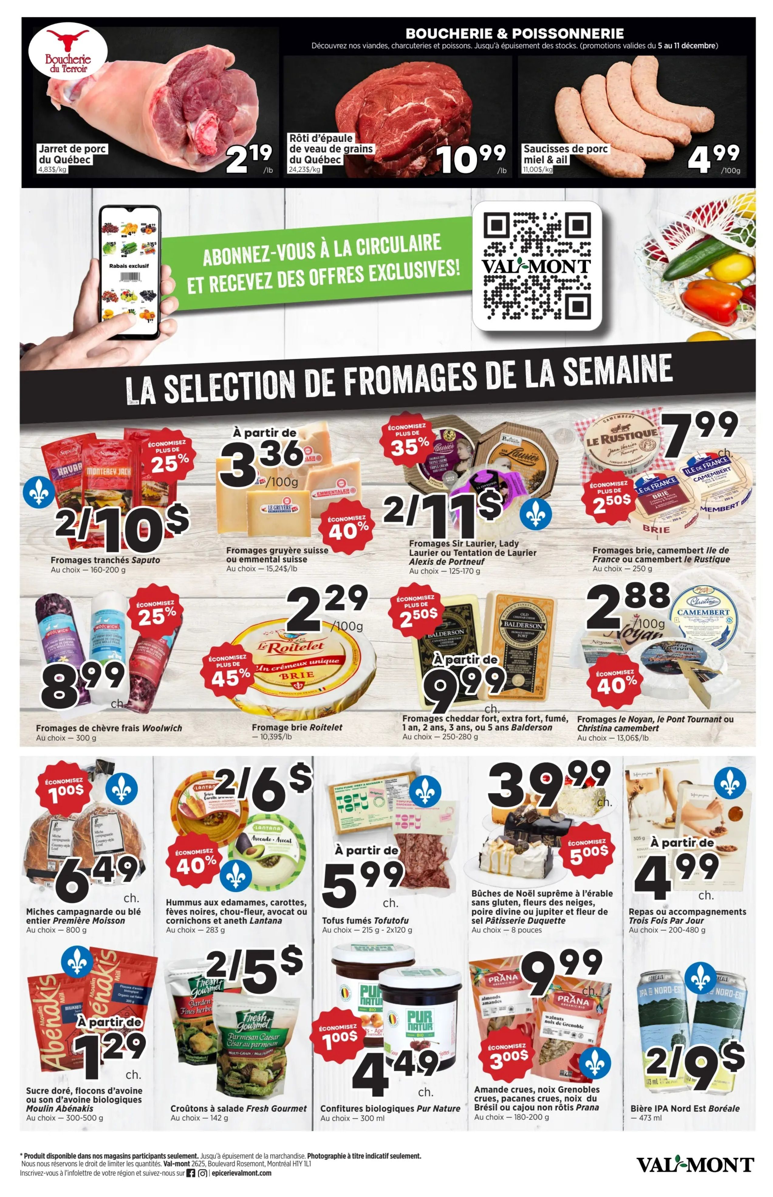 Val-Mont Flyer December 5 to 11