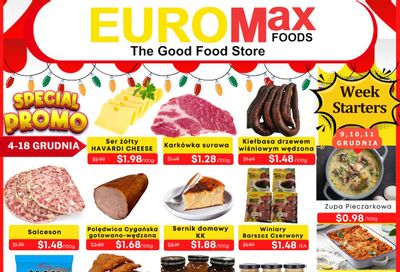 EuroMax Foods Bi-Weekly Flyer December 4 to 18