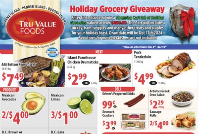 Tru Value Foods Flyer December 4 to 10