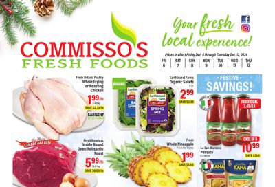 Commisso's Fresh Foods Flyer December 6 to 12