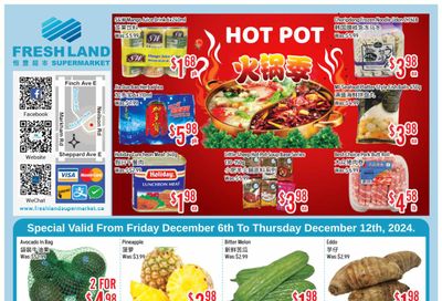 FreshLand Supermarket Flyer December 6 to 12