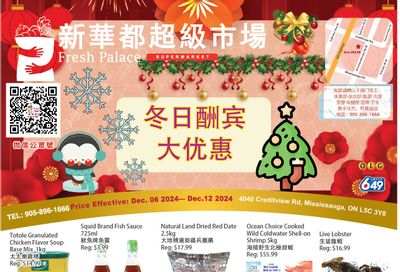 Fresh Palace Supermarket Flyer December 6 to 12