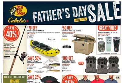 Cabela's Father's day Sale Flyer June 11 to 24