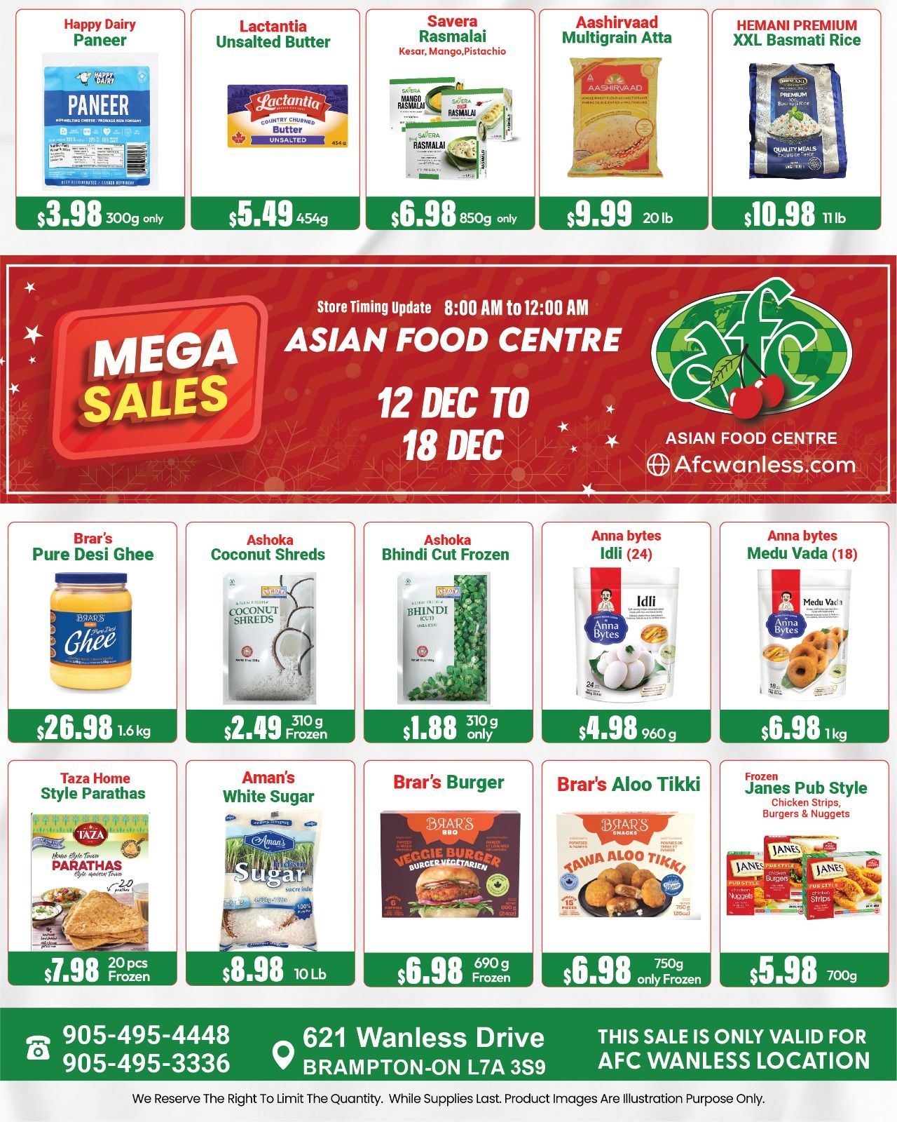 Asian Food Centre (Wanless Dr.) Flyer December 12 to 18