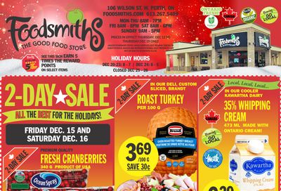 Foodsmiths Flyer December 12 to 19