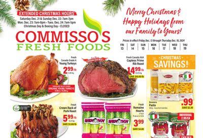 Commisso's Fresh Foods Flyer December 13 to 19