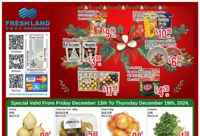 FreshLand Supermarket Flyer December 13 to 19