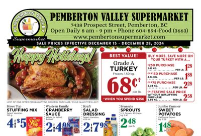 Pemberton Valley Supermarket Flyer December 15 to 28