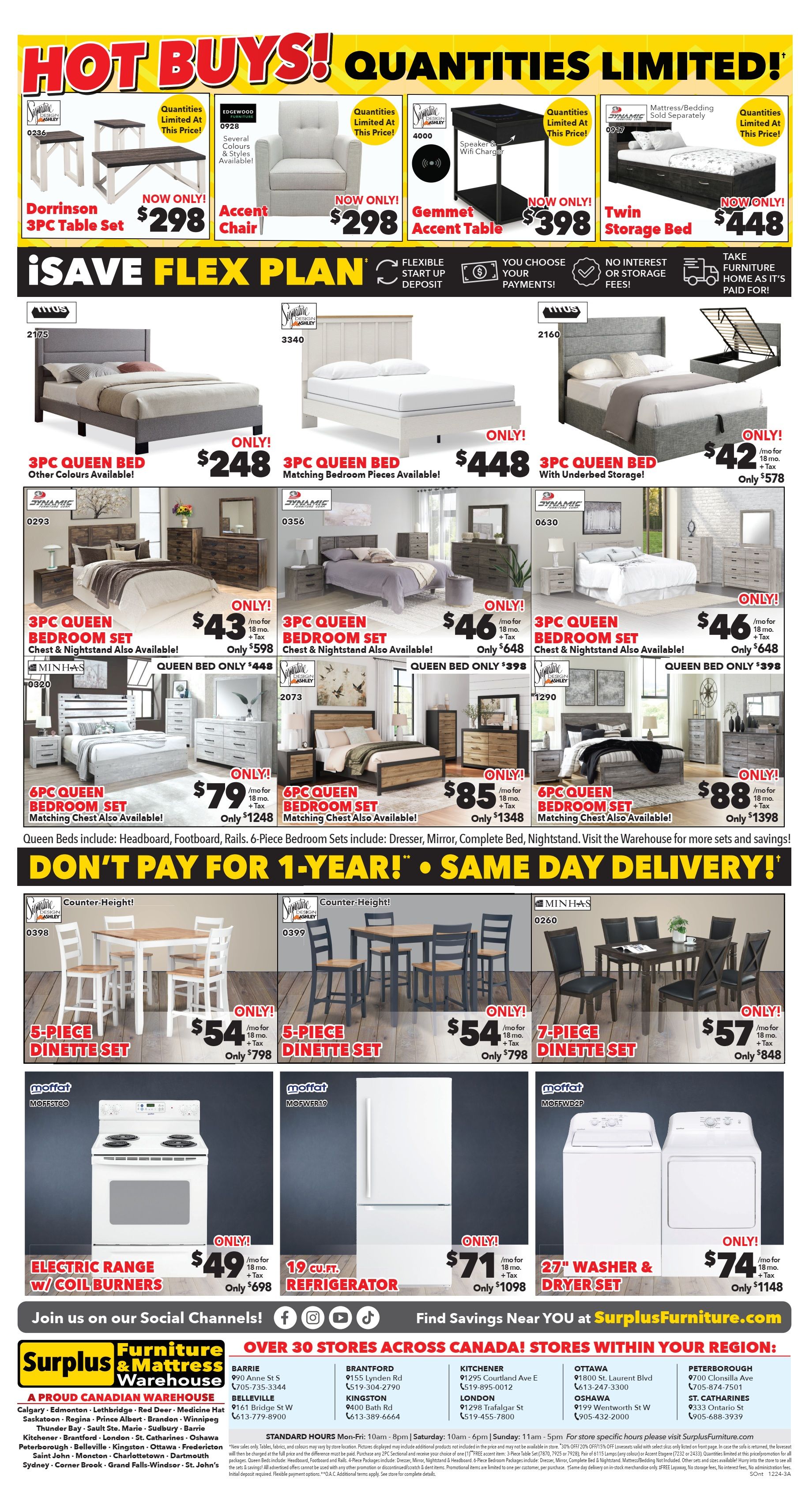 Surplus Furniture & Mattress Warehouse (Sault Ste Marie) Flyer December 16 to 29