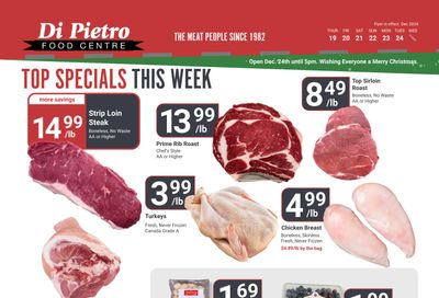 Di Pietro Food Centre Flyer December 19 to 25