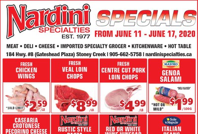 Nardini Specialties Flyer June 11 to 17