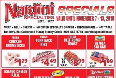 Nardini Specialties Flyer November 7 to 13
