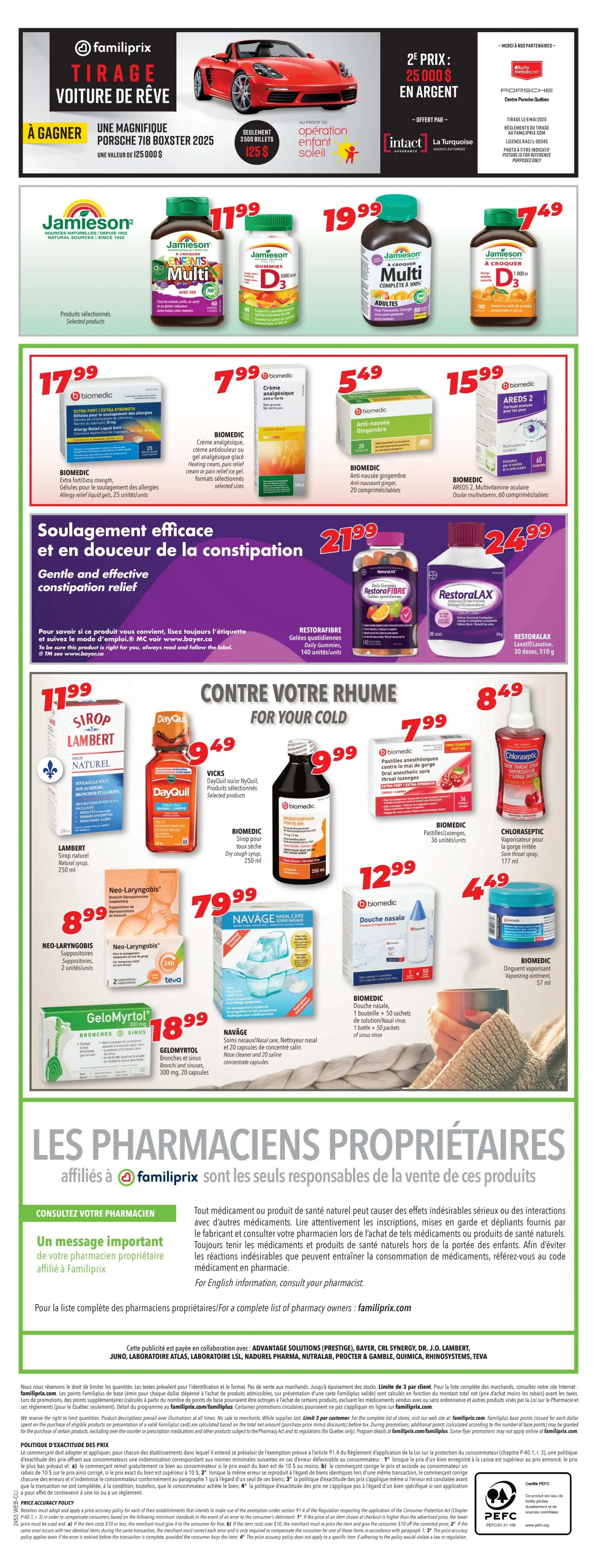 Familiprix Clinique Flyer December 26 to January 1