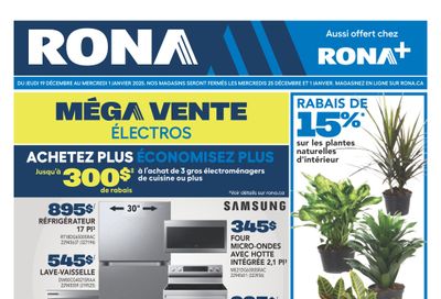 Rona & Rona+ (QC) Flyer December 26 to January 1