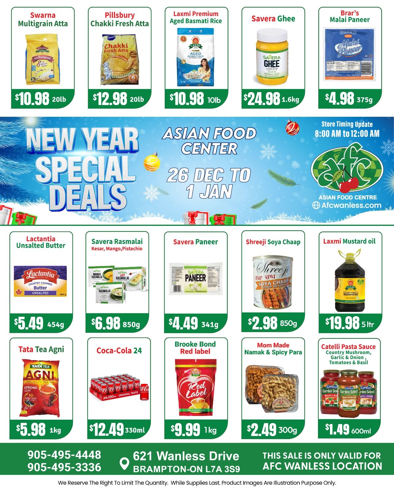 Asian Food Centre (Wanless Dr.) Flyer December 26 to January 1