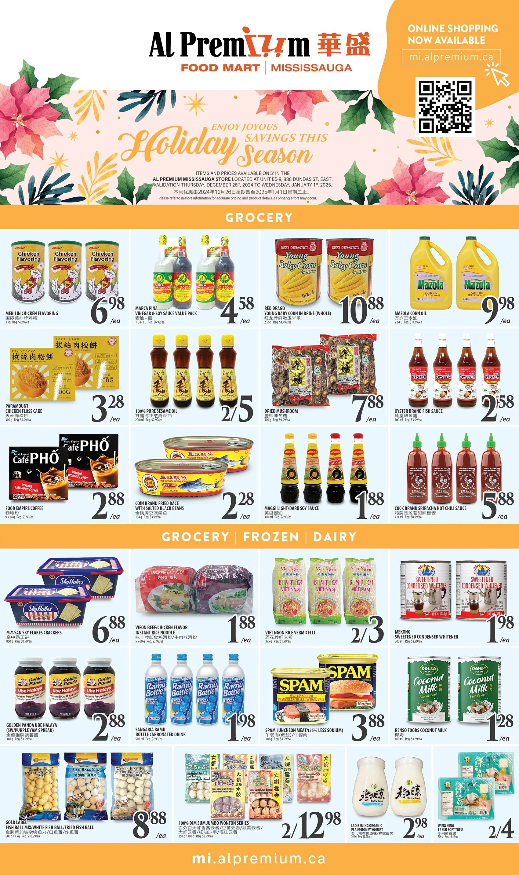Al Premium Food Mart (Mississauga) Flyer December 26 to January 1