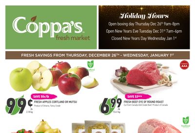 Coppa's Fresh Market Flyer December 26 to January 1