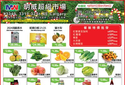 Ming Wei Supermarket Flyer December 27 to January 1