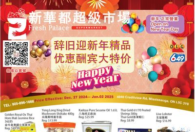 Fresh Palace Supermarket Flyer December 27 to January 2