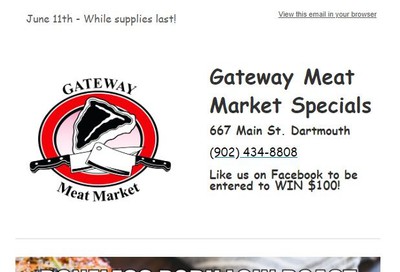 Gateway Meat Market Flyer June 11 to 17