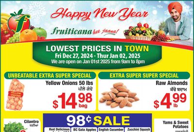 Fruiticana (Calgary) Flyer December 27 to January 2