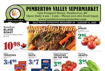 Pemberton Valley Supermarket Flyer December 29 to January 4